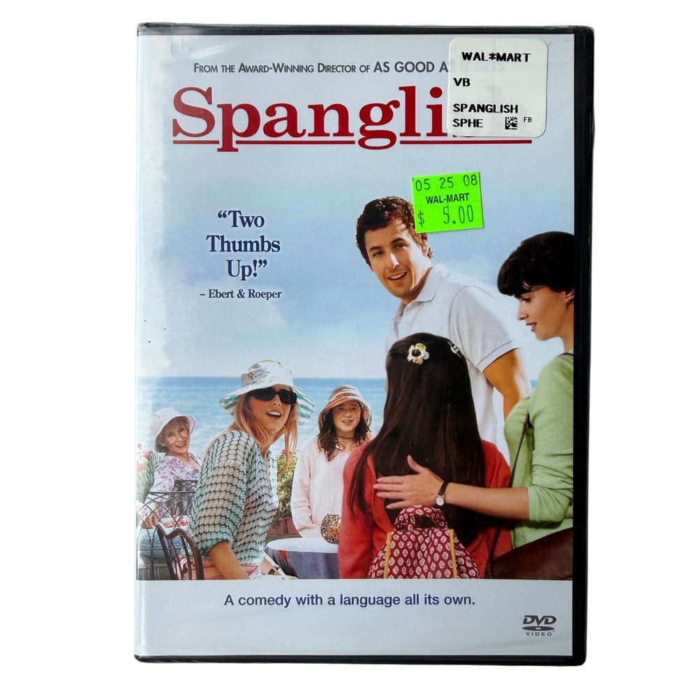 Spanglish DVD Adam Sandler Tea Leoni Paz Vega Romantic Comedy Movie New Sealed